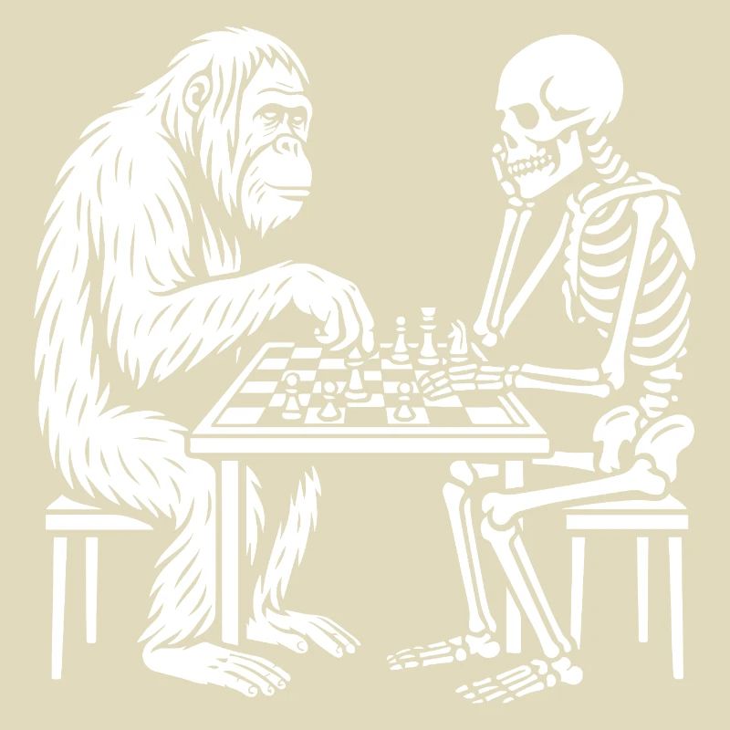Primate vs Skeleton Chess Duel