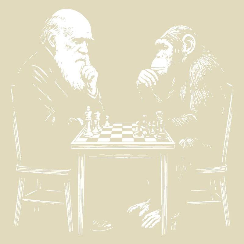 Darwin plays chess with monkey - Evolution game