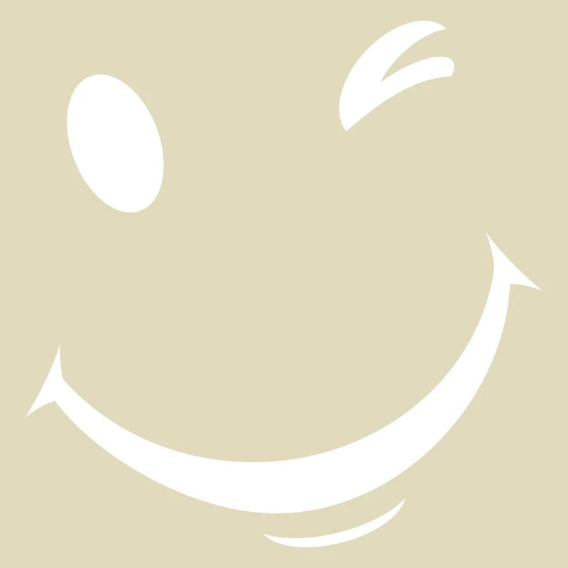 Expression de clin d’œil blanc