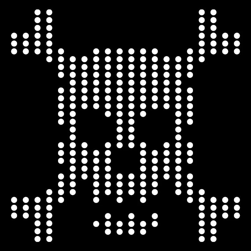 Dotted Skull Halftone
