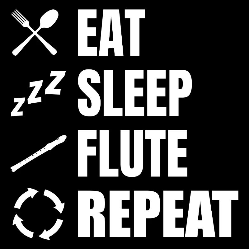 Manger Sommeil Flûte Répéter