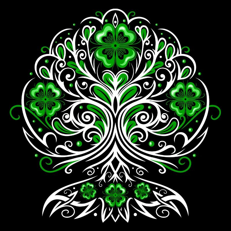 St Patricks Day Lebensbaum mit Kleeblätter