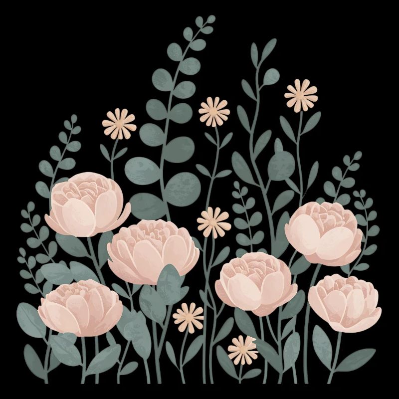 Boho Blumen – Blühende Harmonie