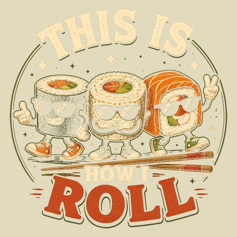 How to roll Japanese sashimi rolls