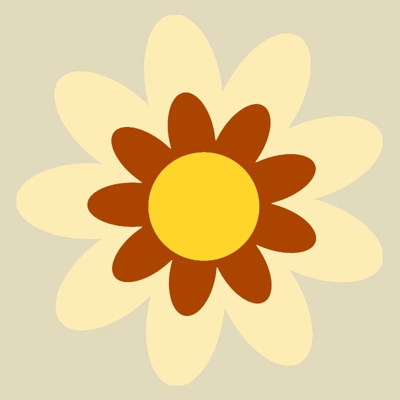 70s Flower Pattern Hippie Gift