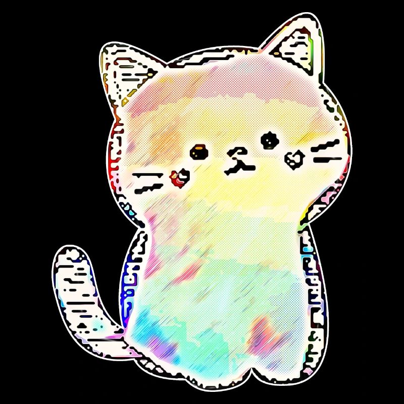 Die Redro Katze in Farbe