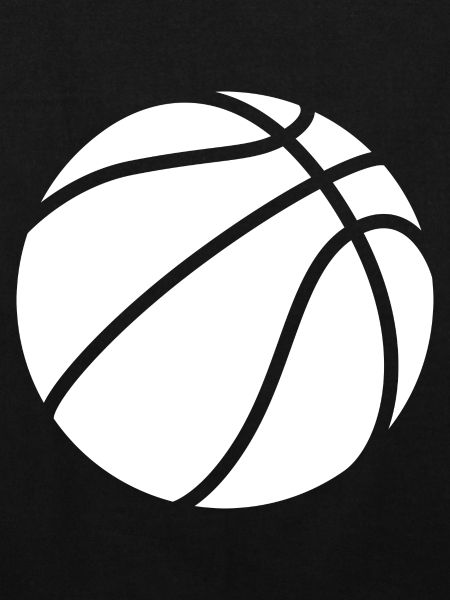 Logo de basket-ball blanc