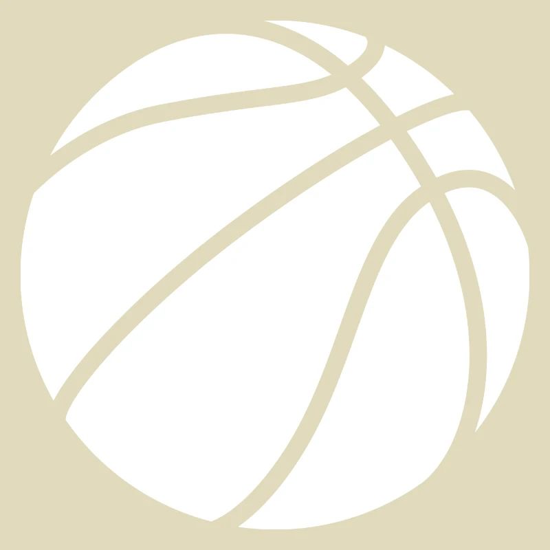 Basketball logo white