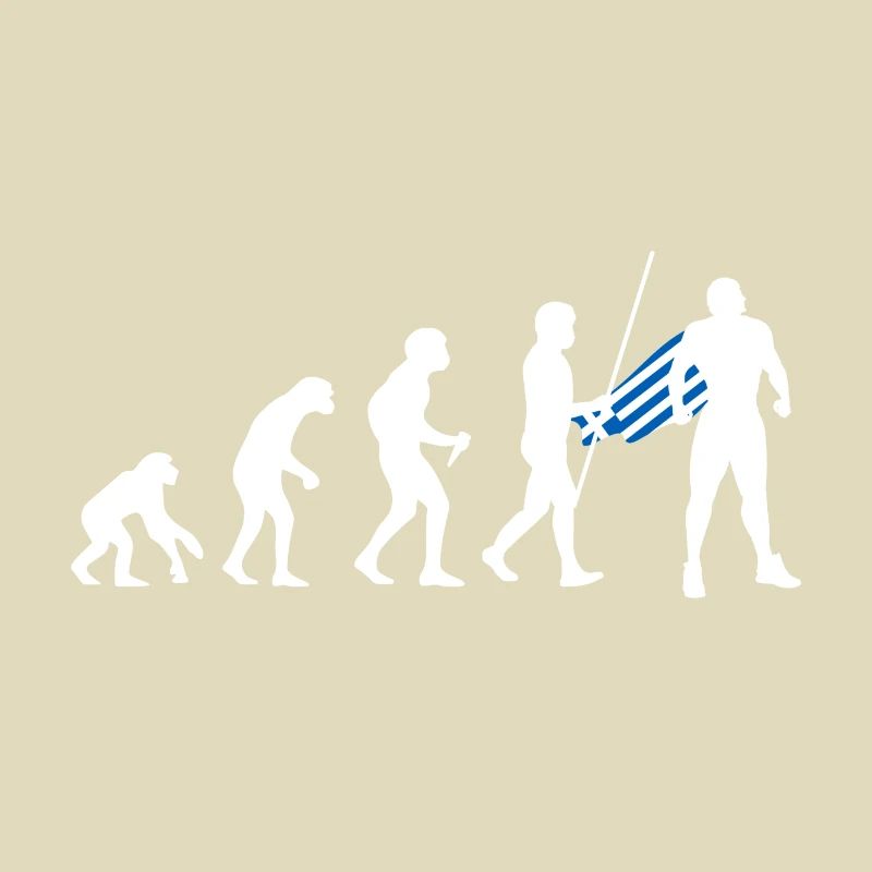 Évolution grecque Super-héros Drapeau grec