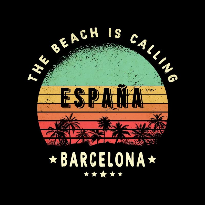 Design de palmier de Barcelone, Espagne