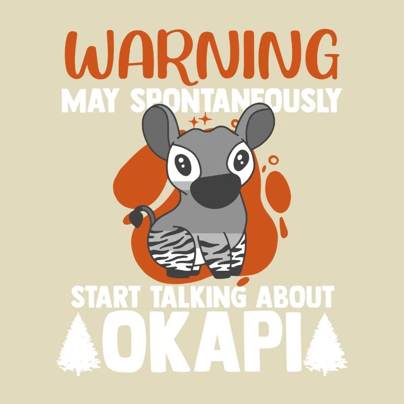 Okapi between forest and wilderness