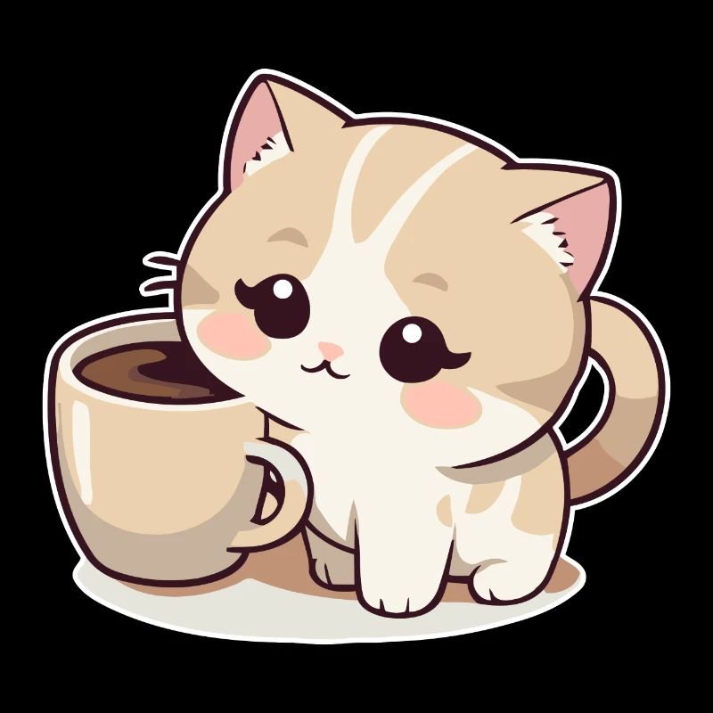 Chat au café