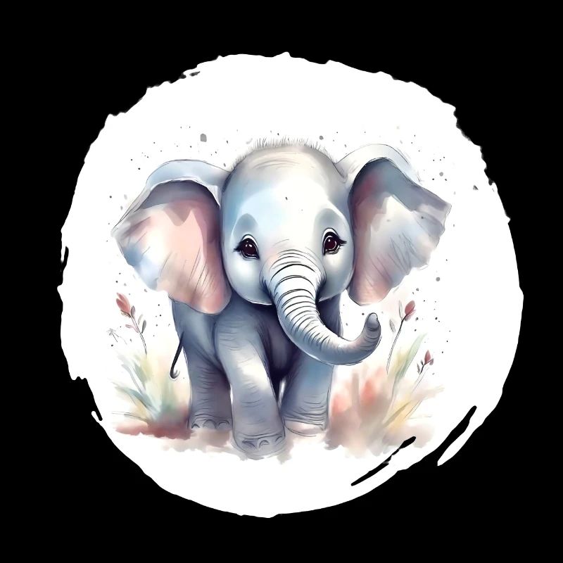 Aquarelle Éléphant