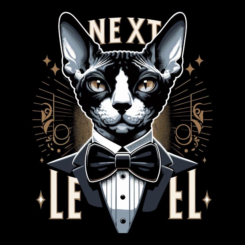 Cornish Rex Anzug Next Level Katze Geschenk