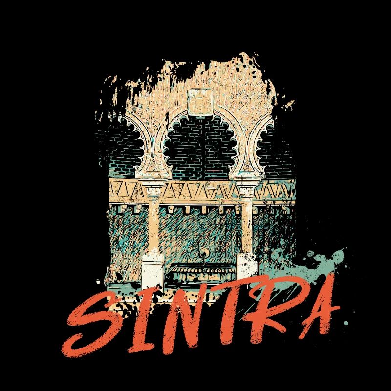 Architecture mauresque Sintra illustration