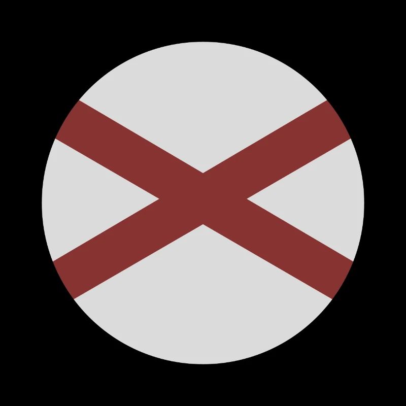 Drapeau rond de l’Alabama