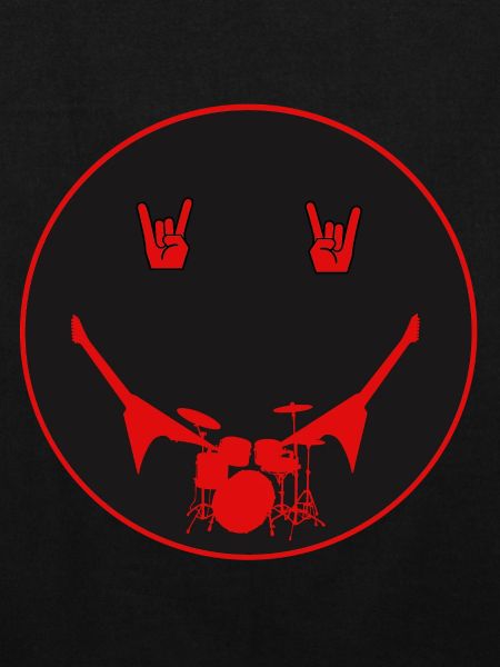 Rocker Drumset Silhouette Hände
