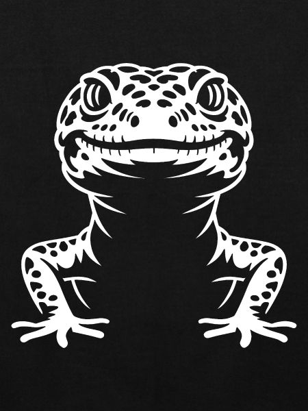 Gecko Silhouette Kontrast