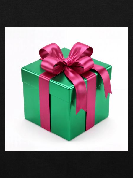 Grünes Geschenkpaket