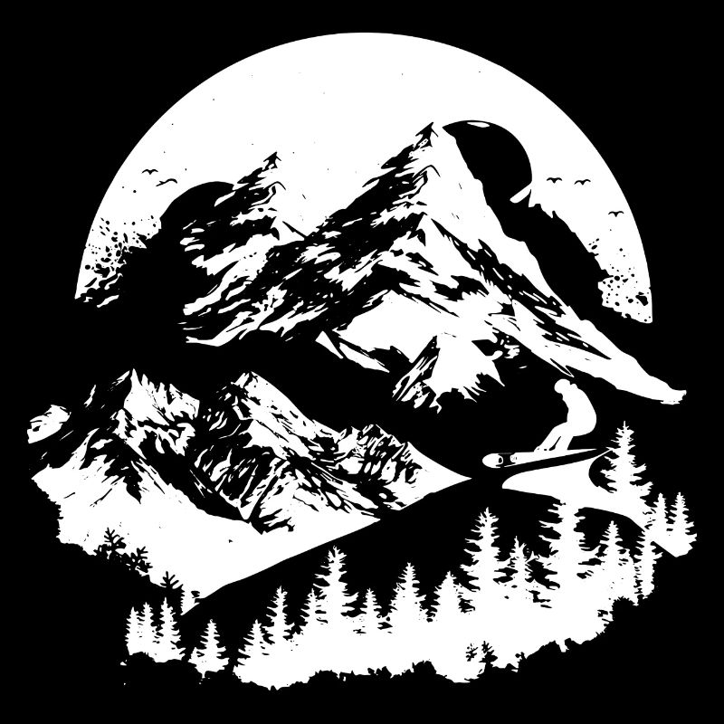 Snowboarding Drawing