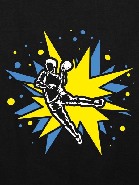 Handball Design im Comic-Explosionen
