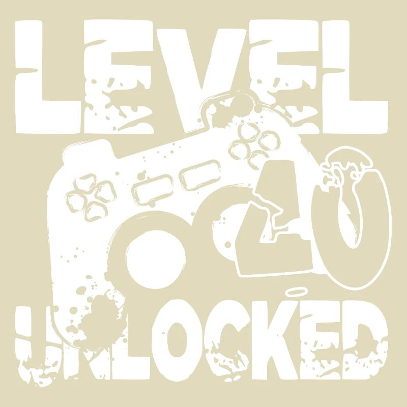 Level 40 Controller Graphics Black White