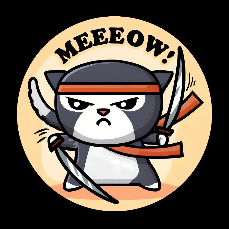 Süße Ninja Katze