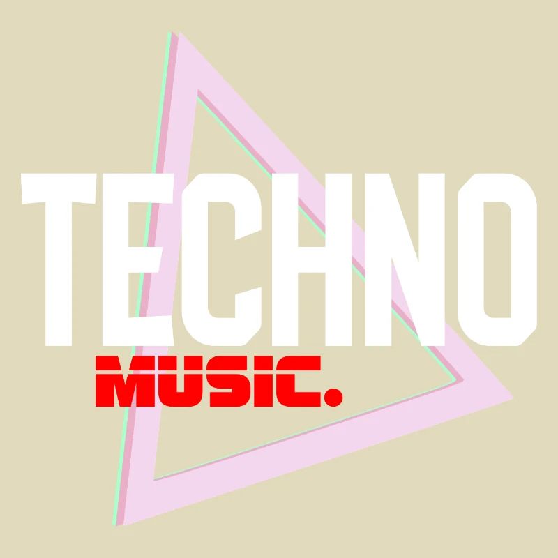 Techno Neon Triangle Pulse