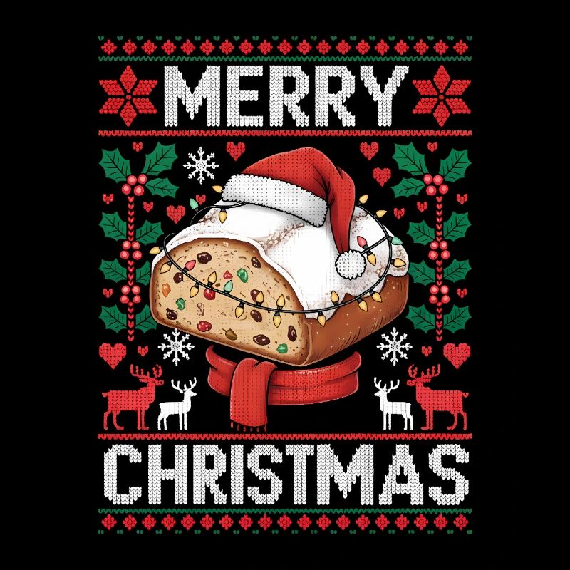 Stollen Lustig Spruch Weihnachten Süß Geschenk
