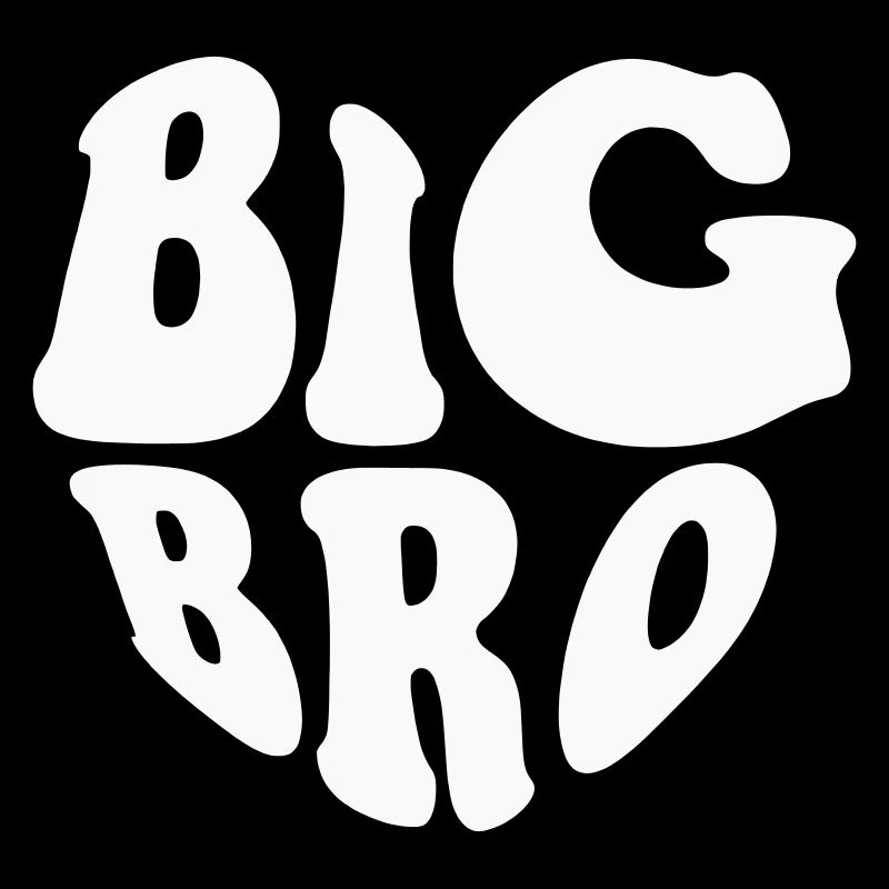 Big Brother Heart Logo – Anpassbare Farbe
