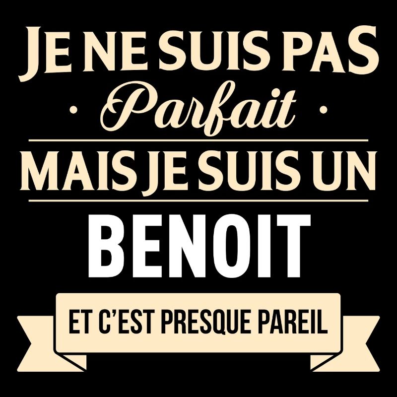 Je Ne Suis Pas Parfait Mais Je Suis Un Benoit E...