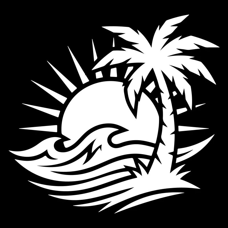Océan Palm Tree Beach