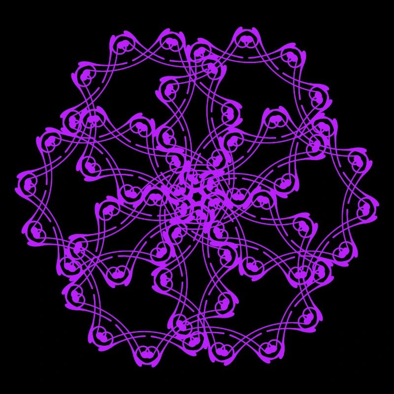 Random patterns circled