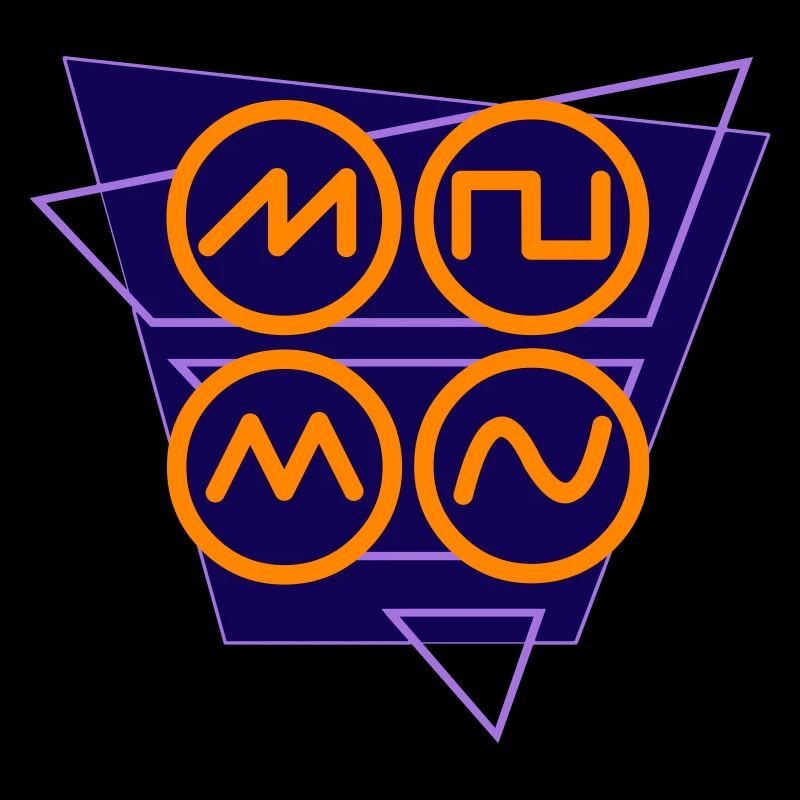 synthwave 80s sound wave