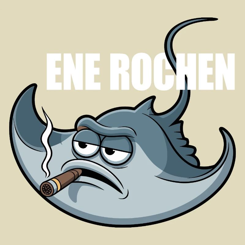 Ene Rochen Raucher Spruch Zigarette Kippe Rauchen