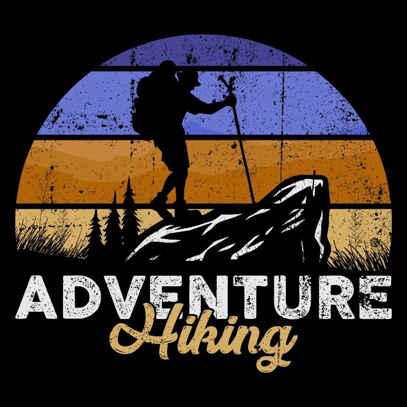 Silhouette de randonnée d’aventure