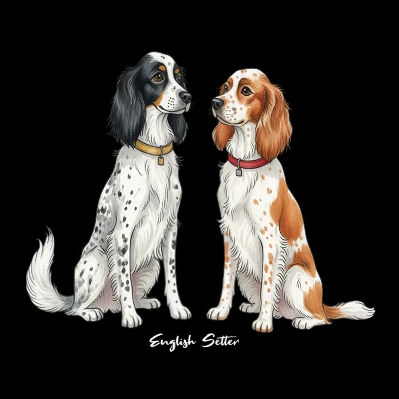 Illustration du setter anglais