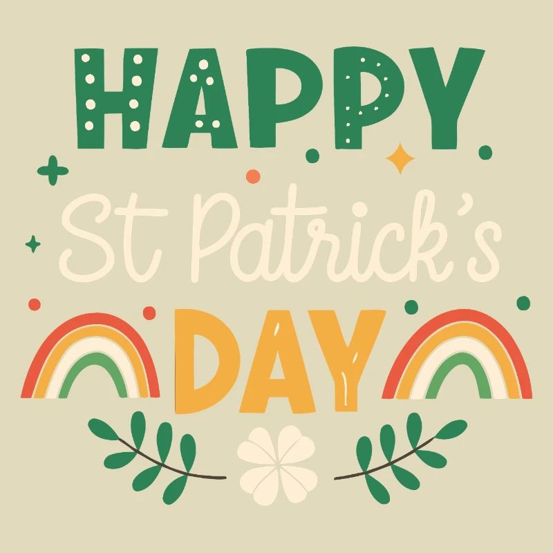 Joyeux Saint Patrick Arc-en-Ciel