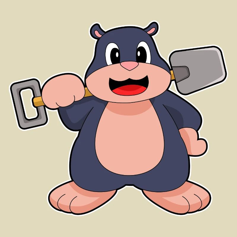 Mole Miner Shovel Mining