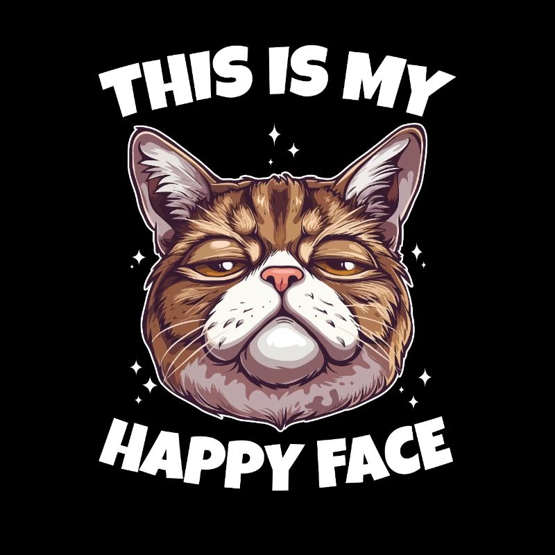 C’est mon chat au visage heureux