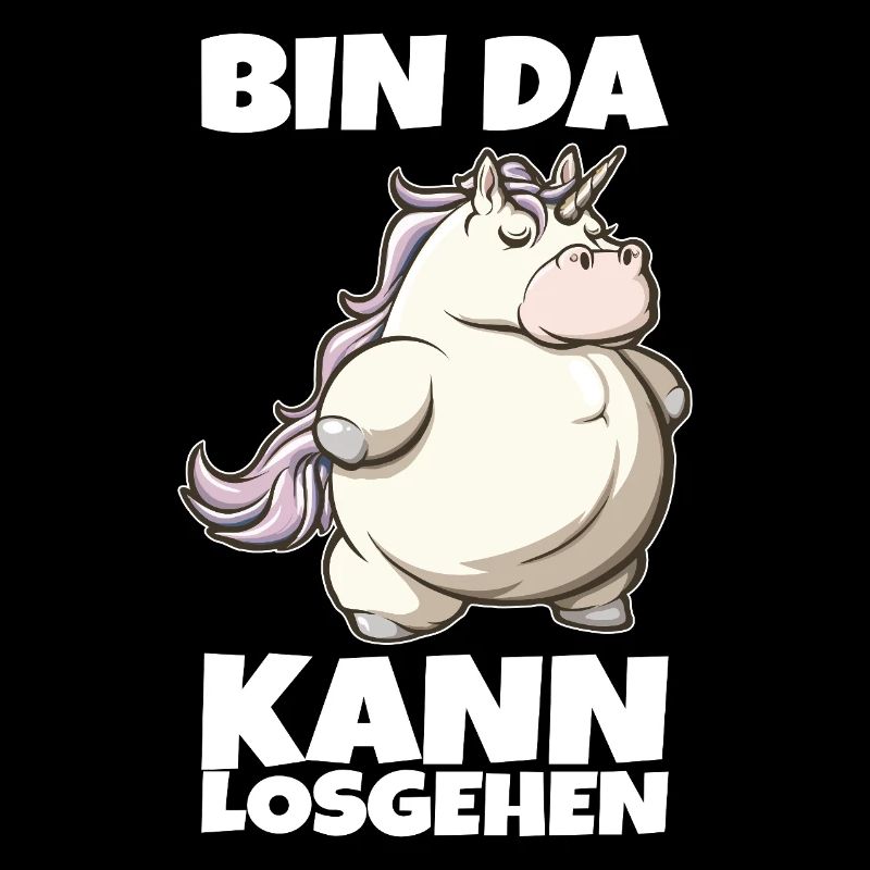 Einhorn pummelig Bin da kann losgehen