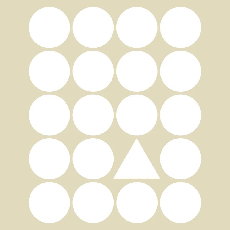 Geometric Grid Triangle Accent