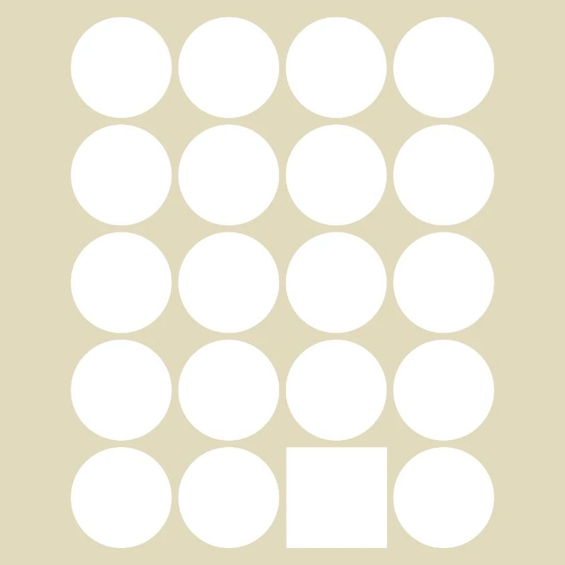 Polka Dot Grid with Accent Square