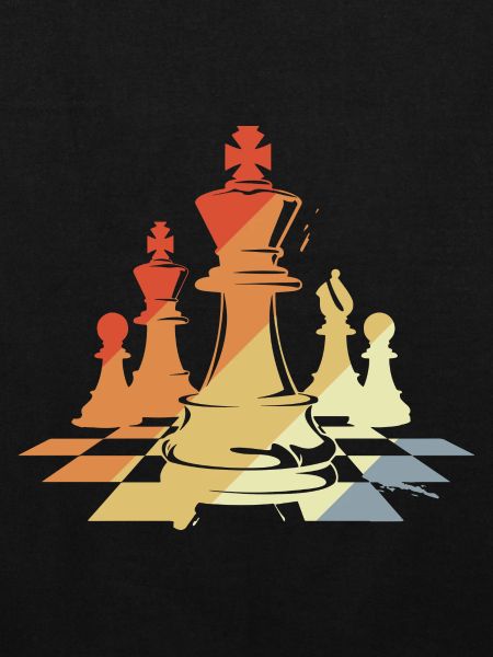 Pièces d’échecs croquis rétro
