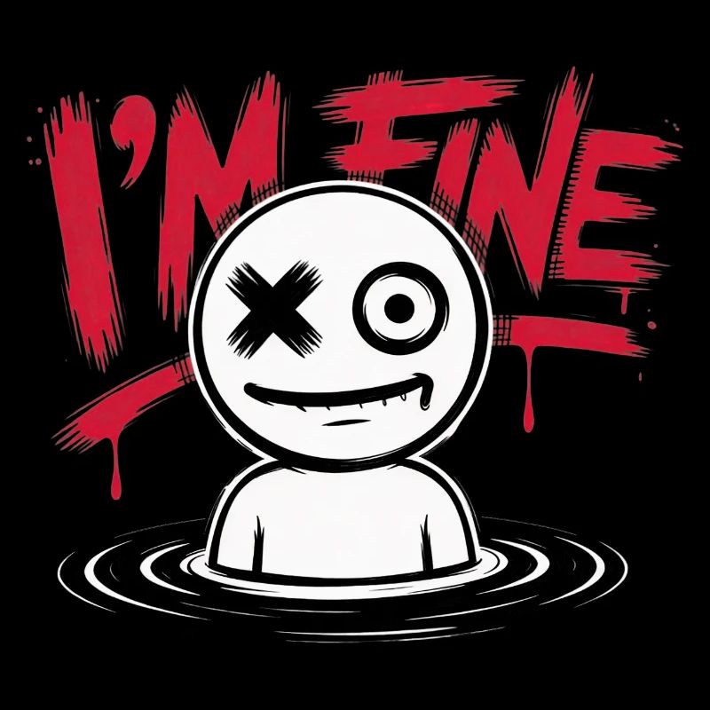 I'm fine. Everything is fine – lustiger Spruch