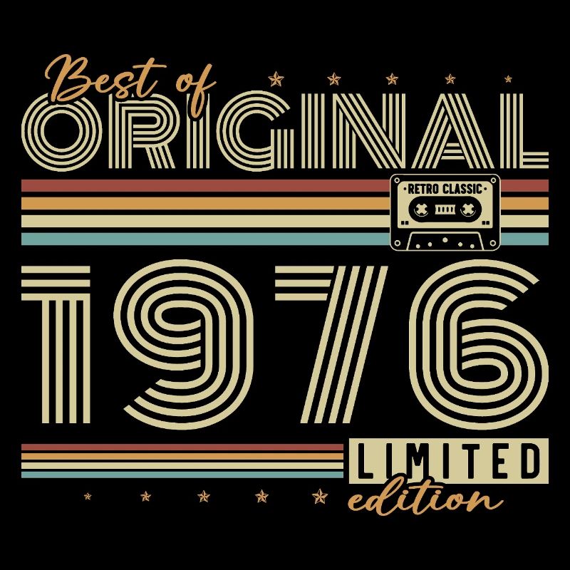 1976 Vintage Retro Geburtstagsgeschenk