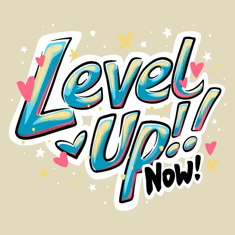 Vibrant Inspirant 'Level up now !' Conception du devis