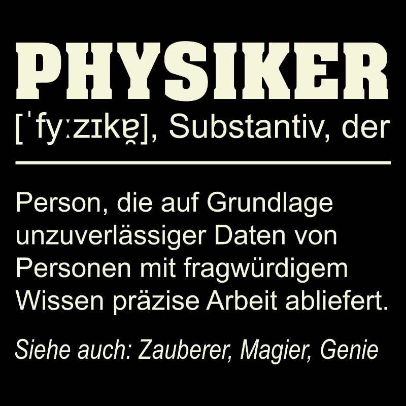 Définition du physicien – Drôle de design de cadeau