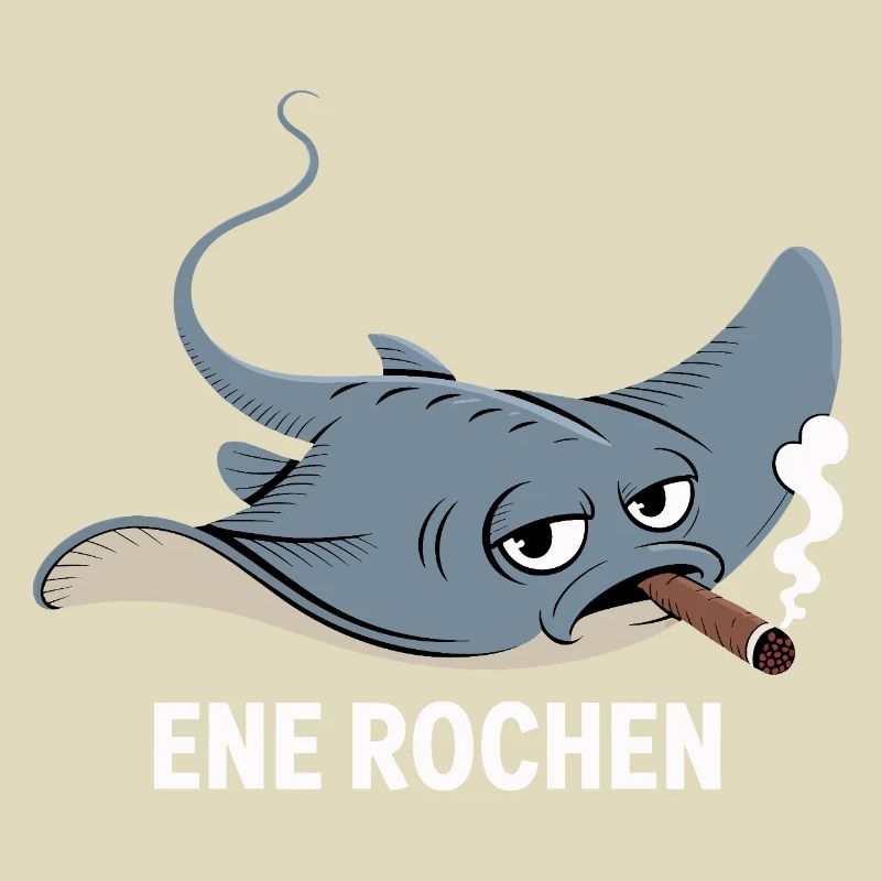 Ene Rochen Raucher Spruch Zigarette Kippe Rauchen