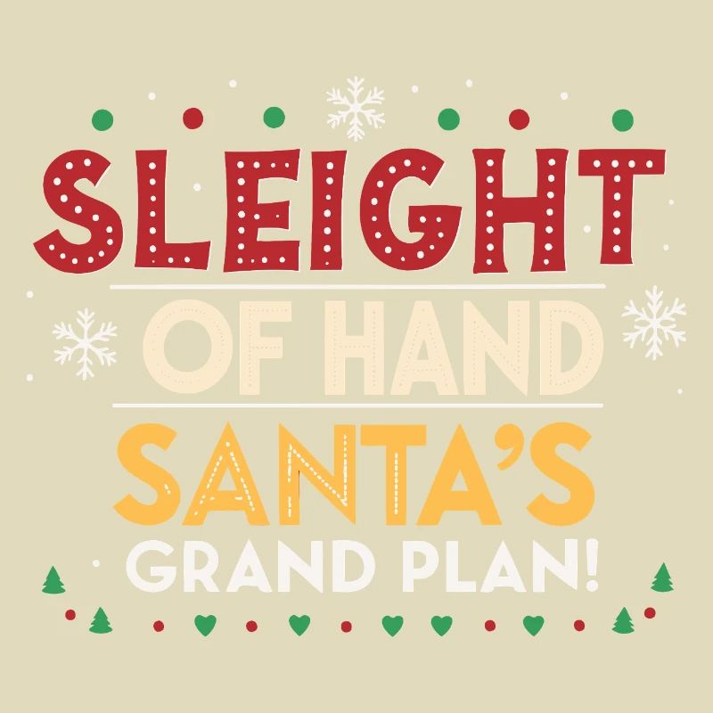Weihnachtsmann-Handplan groß